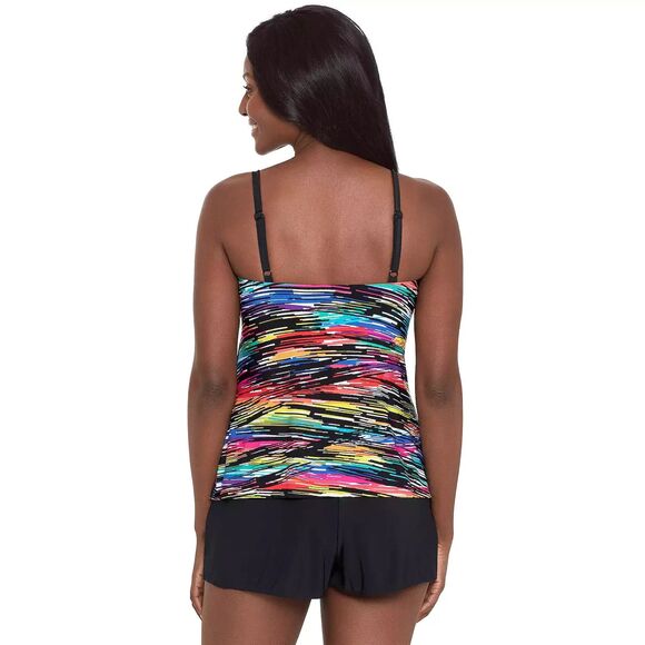 Longitude Great Lengths Womens 16 One Piece Swim Romper Dress Bathing Suit NEW - Picture 2 of 10